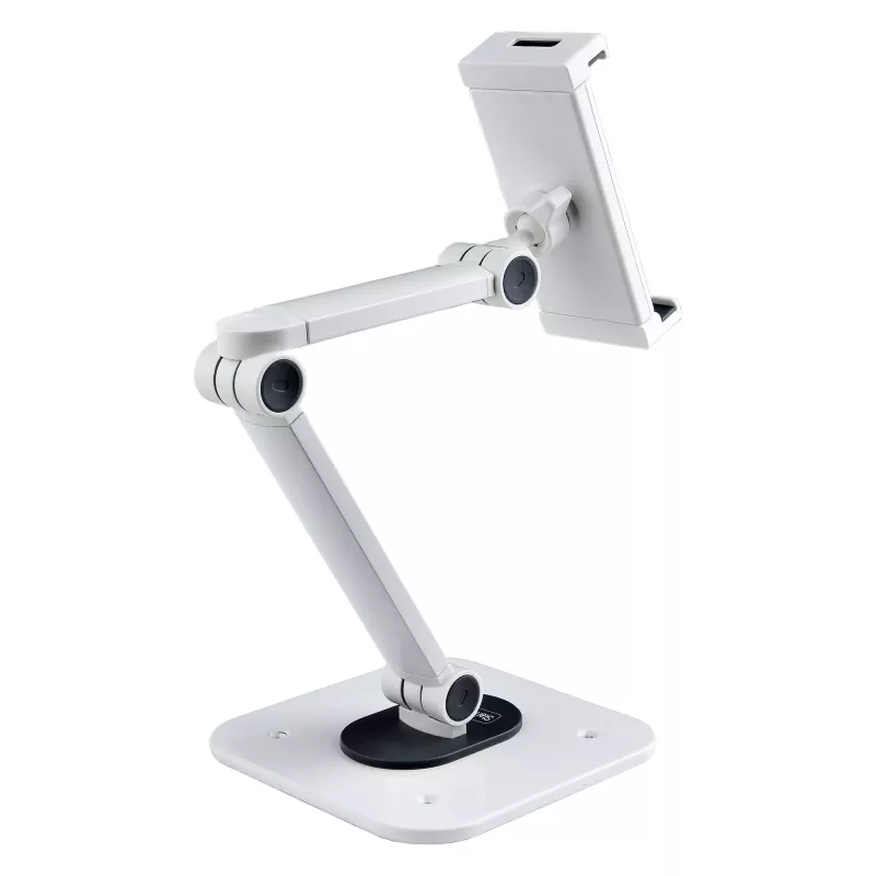 StarTech.com Reguleeritav tahvelarvuti alus lauale – seinale kinnitatav – kandevõime 2,2 naela (1 kg) – ergonoomiline liigendatav universaalne tahvelarvuti alus – tahvelarvuti hoidik lauale pööratav/pöörlev/pööratav