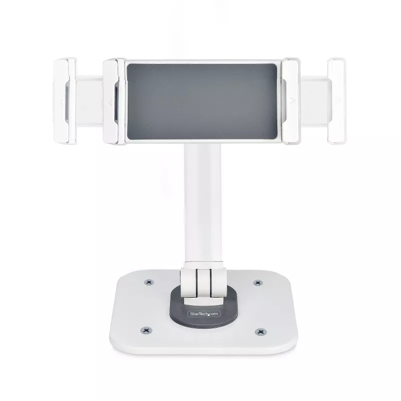 StarTech.com Reguleeritav tahvelarvuti alus lauale – seinale kinnitatav – kandevõime 2,2 naela (1 kg) – ergonoomiline liigendatav universaalne tahvelarvuti alus – tahvelarvuti hoidik lauale pööratav/pöörlev/pööratav