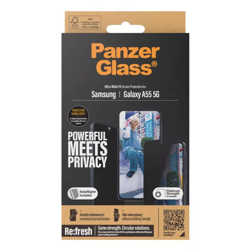 PanzerGlass P7358 mobiiltelefoni ekraani/tagakülje kaitsekile Privaatsust tagav ekraanikaitse Samsung 1 tk