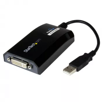 StarTech.com USB-DVI-adapter – 1920x1200, 2.0, USB Type-A, DVI-väljund, 1920 x 1200 pikslit