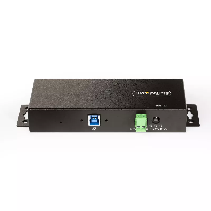 StarTech.com 5G7AINDRM-USB-A-HUB liidese jaotur USB 3.2 Gen 1 (3.1 Gen 1) Type-B 5000 Mbit/s Must