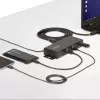 StarTech.com 5G7AINDRM-USB-A-HUB liidese jaotur USB 3.2 Gen 1 (3.1 Gen 1) Type-B 5000 Mbit/s Must