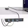 StarTech.com 5G7AINDRM-USB-A-HUB liidese jaotur USB 3.2 Gen 1 (3.1 Gen 1) Type-B 5000 Mbit/s Must