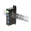 StarTech.com 5G4AINDRM-USB-A-HUB liidese jaotur USB 3.2 Gen 1 (3.1 Gen 1) Type-B 5000 Mbit/s Must