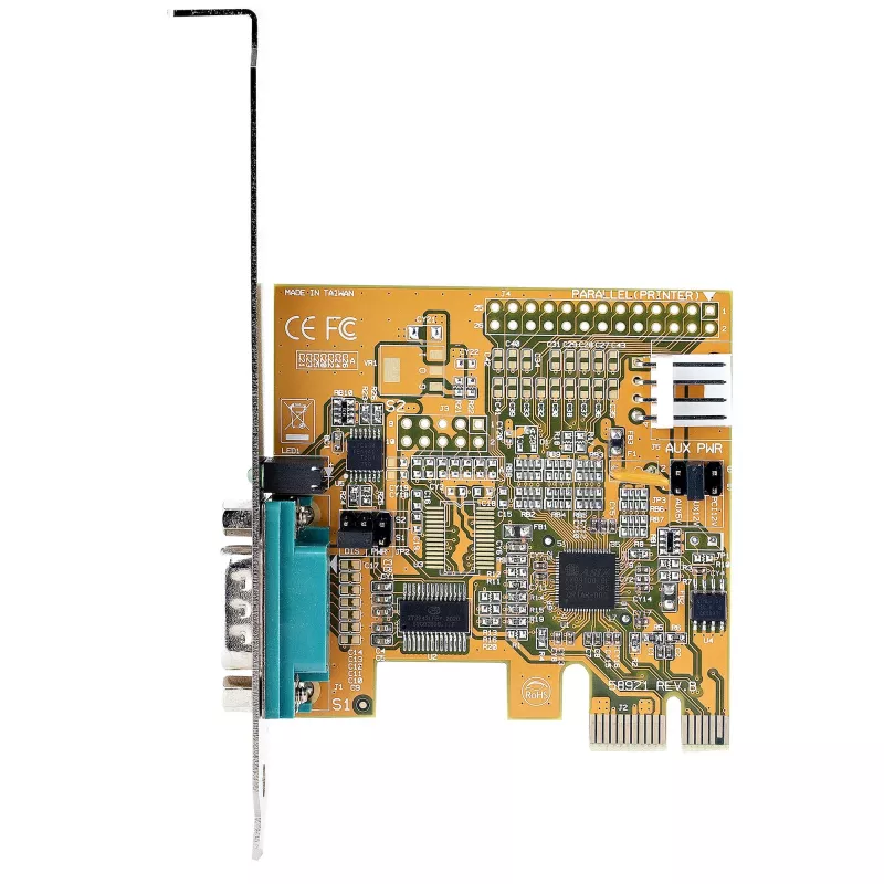 StarTech.com PCI Express jadakaart, PCIe RS232 (DB9) jadaliidese kaart, arvuti jadakaart 16C1050 UART-ga, standardsed või madalprofiiliga kronsteinid, COM-i säilitus, Windows ja Linux