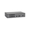 LevelOne 10 pordiga kiire Ethernet PoE lüliti, 1 × Gigabit RJ45, 1 × Gigabit SFP, 8 PoE väljundit, 120 W
