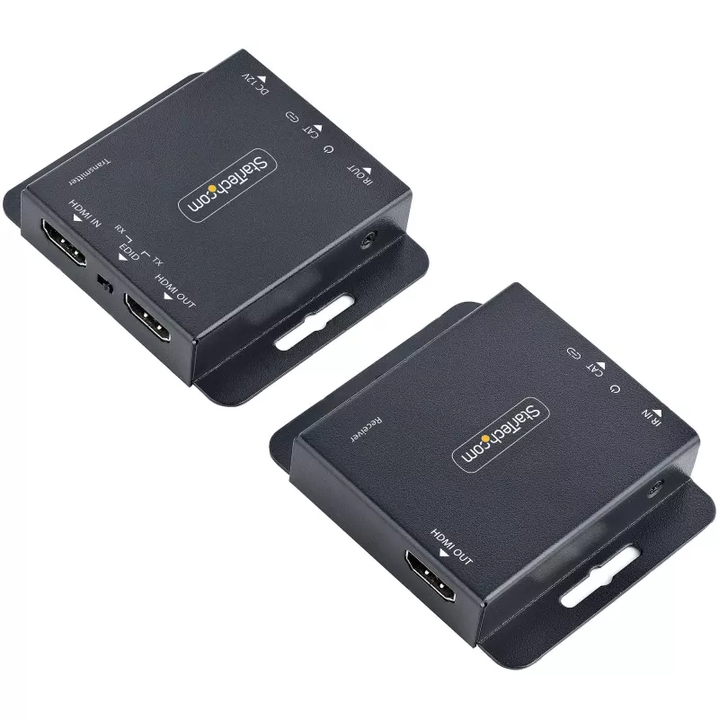 StarTech.com 4K HDMI pikendaja üle CAT6/CAT5 Ethernet kaabli, 4K 30Hz või 1080p 60Hz video pikendaja, HDMI üle Ethernet kaabli, HDMI saatja ja vastuvõtja komplekt, IR kaugjuhtimispult