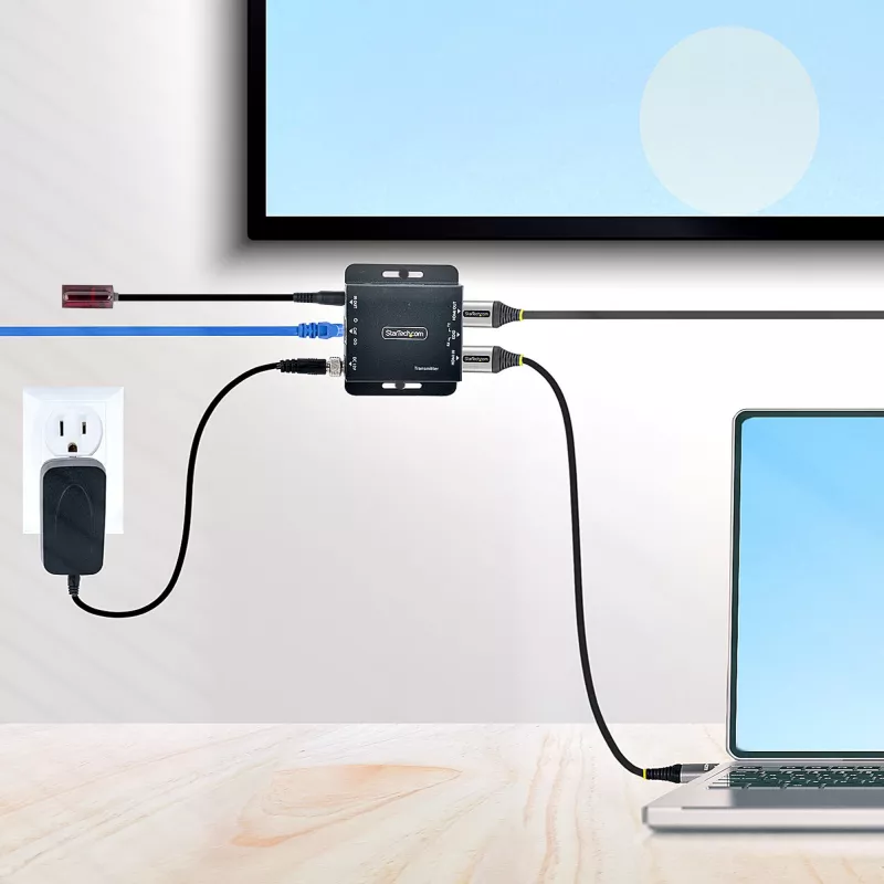 StarTech.com 4K HDMI pikendaja üle CAT6/CAT5 Ethernet kaabli, 4K 30Hz või 1080p 60Hz video pikendaja, HDMI üle Ethernet kaabli, HDMI saatja ja vastuvõtja komplekt, IR kaugjuhtimispult