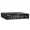 QNAP QSW-M2108R-2C hallatav L2 lüliti, 8 x 2,5GbE + 2 x 10GbE SFP+/RJ-45 kombopordid, poole laiusega, riiulisse paigaldatav