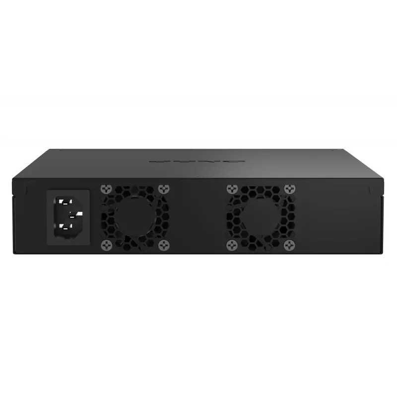 QNAP QSW-M2108R-2C hallatav L2 lüliti, 8 x 2,5GbE + 2 x 10GbE SFP+/RJ-45 kombopordid, poole laiusega, riiulisse paigaldatav