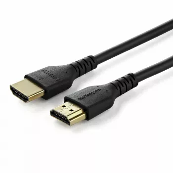 StarTech.com 5 jalga (1,5 m) õhuke HDMI 2.0 kaabel, painduv Premium-sertifitseeritud HDMI-juhe koos Ethernetiga, UHD 4K 60 Hz HDR10, vastupidav aramiidkiust disain TPE-kattega