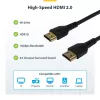 StarTech.com 5 jalga (1,5 m) õhuke HDMI 2.0 kaabel, painduv Premium-sertifitseeritud HDMI-juhe koos Ethernetiga, UHD 4K 60 Hz HDR10, vastupidav aramiidkiust disain TPE-kattega