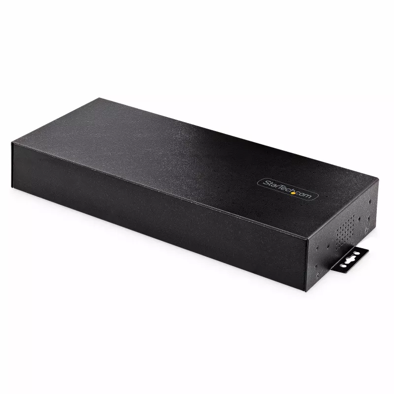 StarTech.com 16-pordiline tööstuslik USB 5Gbps jaotur toiteadapteriga, metallkorpus, paigaldatav, ESD-kaitse, klemmiploki toide, USB-laadimine, kahe hosti lüliti - TAA