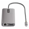 StarTech.com USB-C Triple-Monitor Multiport Adapter, Dual 4K 60Hz + 4K 30Hz HDMI & DisplayPort, 4-Port USB Hub, 100W PD Pass-Through, GbE, SD/MicroSD Card Readers