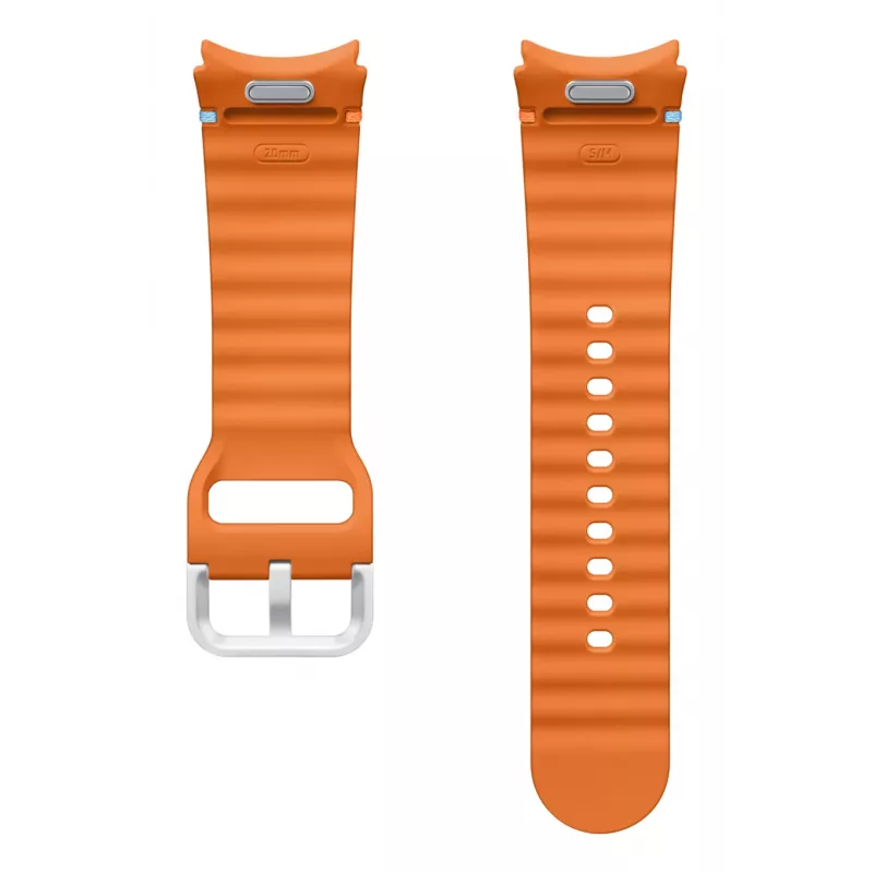 Samsung Sport Band (S/M) Galaxy Watch 7 jaoks, rihm, nutikell, oranž, Samsung, Galaxy Watch7/Watch6/Watch5 Pro/Watch4 Sport, kumm
