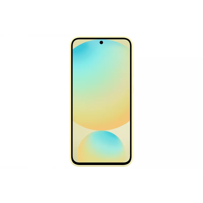 Ümbris Samsung Galaxy S24 FE ühevärviline kollane koos lauatoega
