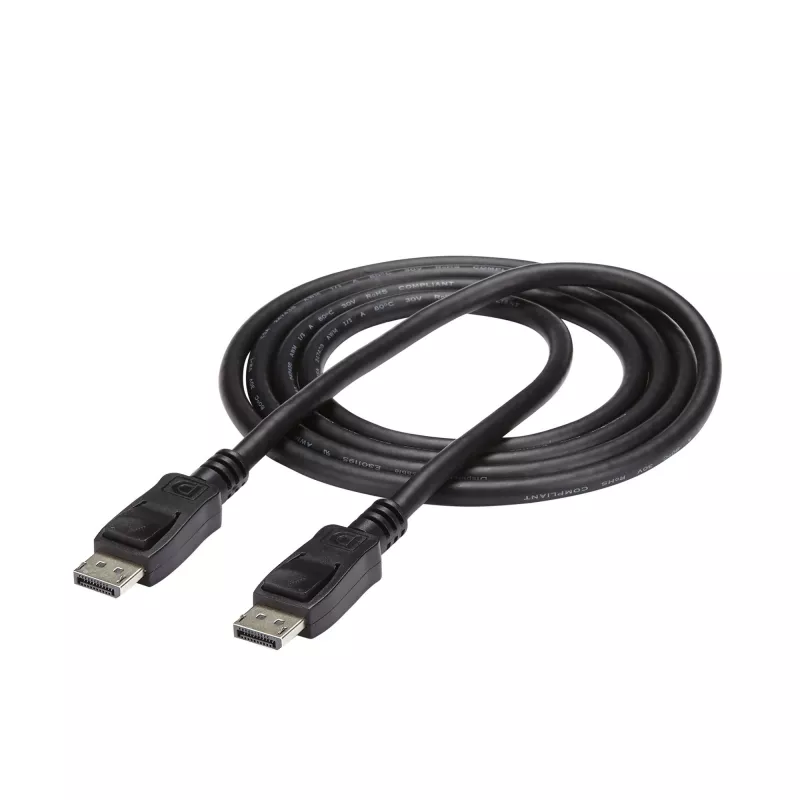 StarTech.com 6ft (2m) DisplayPort 1.2 kaabel - 4K x 2K Ultra HD VESA sertifitseeritud DisplayPort kaabel - DP-DP kaabel monitorile - DP video-/kuvarikaabel - lukustuvad DP-pistikud