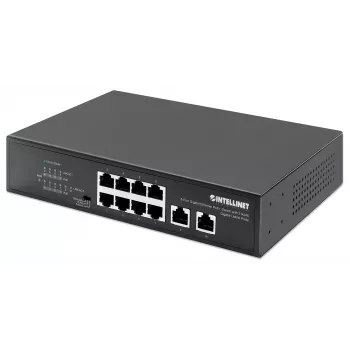 Intellinet 8-pordiline Gigabit Ethernet PoE+ lüliti 120 W, 2 üleslingiporti
