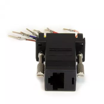 StarTech.com DB9–RJ45 mooduladapter – isane/emane, DB-9, RJ-45, must