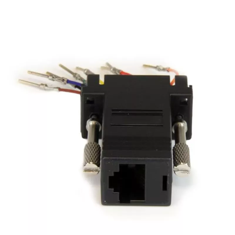 StarTech.com DB9–RJ45 mooduladapter – isane/emane, DB-9, RJ-45, must
