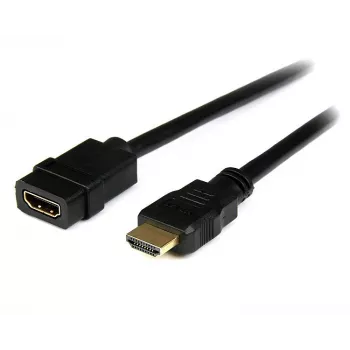StarTech.com 2m (6 jalga) HDMI pikenduskaabel - HDMI isaselt emasele kaabel - 4K HDMI kaabli pikendaja - 4K 30Hz UHD HDMI kaabel Ethernetiga M/F - Kiire HDMI 1.4 kaabel - HDMI juhtme pikendaja