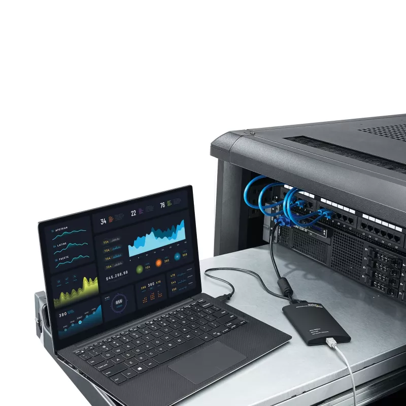StarTech.com KVM-konsool USB 2.0-le kaasaskantav sülearvuti krahhiadapter