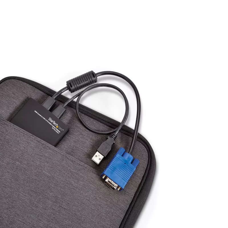 StarTech.com KVM-konsool USB 2.0-le kaasaskantav sülearvuti krahhiadapter