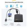 StarTech.com KVM-konsool USB 2.0-le kaasaskantav sülearvuti krahhiadapter