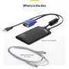 StarTech.com KVM-konsool USB 2.0-le kaasaskantav sülearvuti krahhiadapter