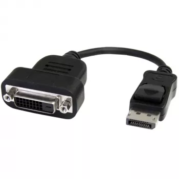 StarTech.com DisplayPort-DVI-adapter – aktiivne DisplayPort–DVI-D-adapter/videomuundur 1080p – DP 1.2 DVI-kuvarikaabli adapterdongel – DP–DVI-adapter – lukustuv DP-pistik
