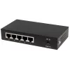 Intellinet 5-pordiline Gigabit Ethernet PoE+ lüliti, 4 x PSE-porti, IEEE 802.3at/af toitega Etherneti (PoE+/PoE) -ühilduv, 60 W, lauaarvuti