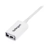 StarTech.com 1m Valge USB 2.0 pikenduskaabel A isaselt A emasele, 1 m, USB A, USB A, USB 2.0, 0,48 Gbit/s, Valge