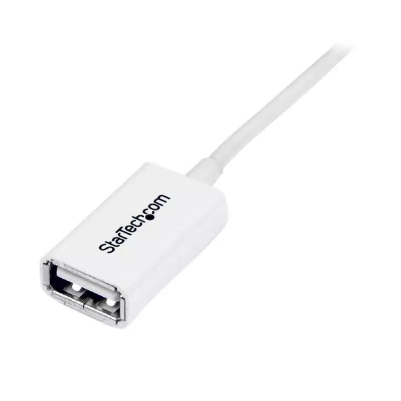 StarTech.com 1m Valge USB 2.0 pikenduskaabel A isaselt A emasele, 1 m, USB A, USB A, USB 2.0, 0,48 Gbit/s, Valge