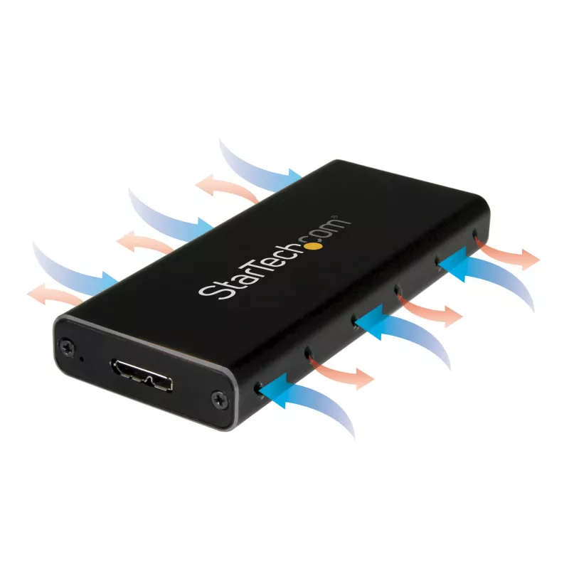 StarTech.com M.2 SSD-korpus M.2 SATA SSD-dele – USB 3.1 (10 Gbit/s) USB-C-kaabliga
