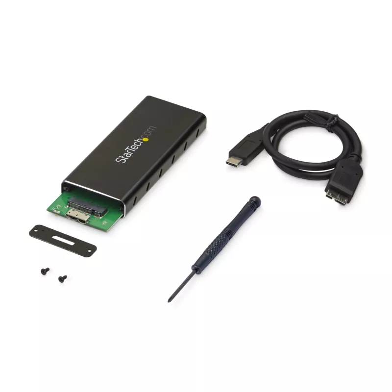 StarTech.com M.2 SSD-korpus M.2 SATA SSD-dele – USB 3.1 (10 Gbit/s) USB-C-kaabliga