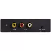 StarTech.com HDMI-RCA muundur koos heliga, aktiivne videomuundur, must, REACH, FCC, 1920 x 1080 pikslit, 640 x 480,800 x 600,1920 x 1080, 480p, 576p, 720p, 1080p