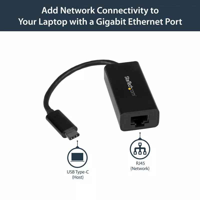 StarTech.com USB-C to Gigabit Ethernet Adapter - Must
