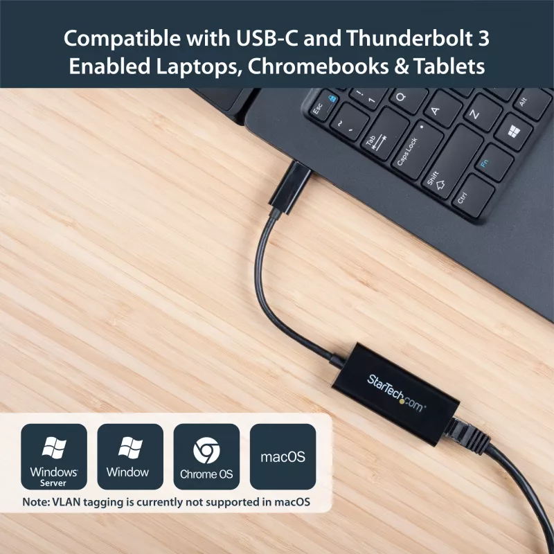 StarTech.com USB-C to Gigabit Ethernet Adapter - Must