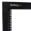StarTech.com 2-post 42U mobiilne avatud raamiga serveririiul, kahe postiga 19-tolline võrguriiul ratastel, liigutatav avatud riiul AV/andmete/meedia/IT-seadmetele, arvutiriiul koju/kontorisse – rattad kaasas
