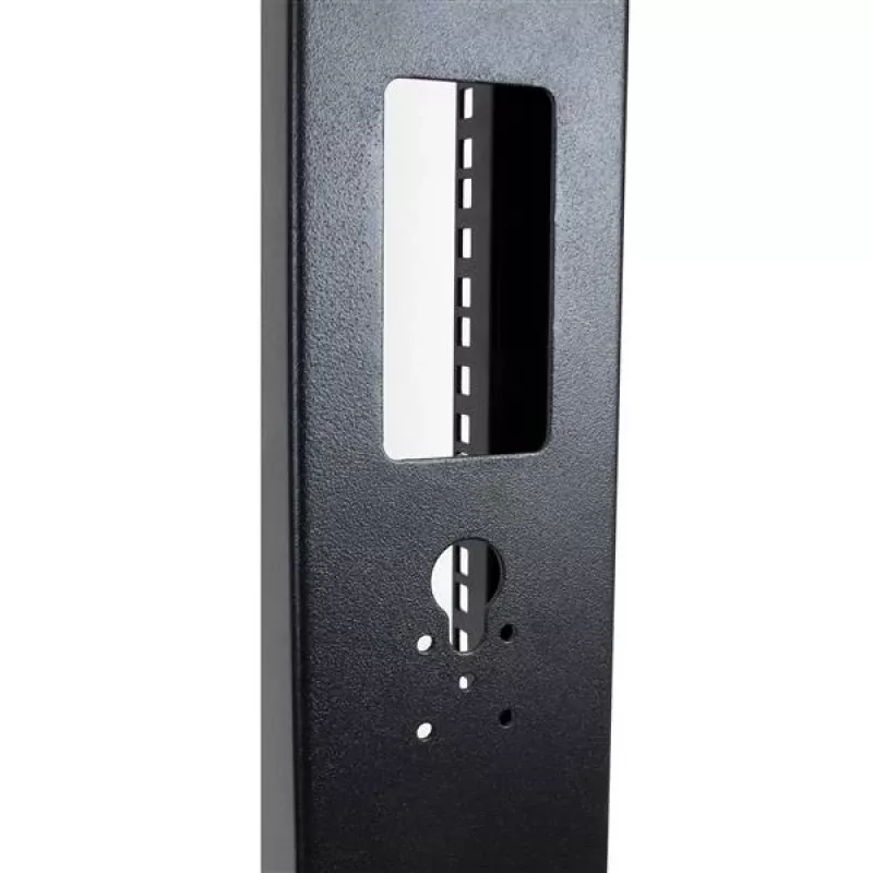 StarTech.com 2-post 42U mobiilne avatud raamiga serveririiul, kahe postiga 19-tolline võrguriiul ratastel, liigutatav avatud riiul AV/andmete/meedia/IT-seadmetele, arvutiriiul koju/kontorisse – rattad kaasas