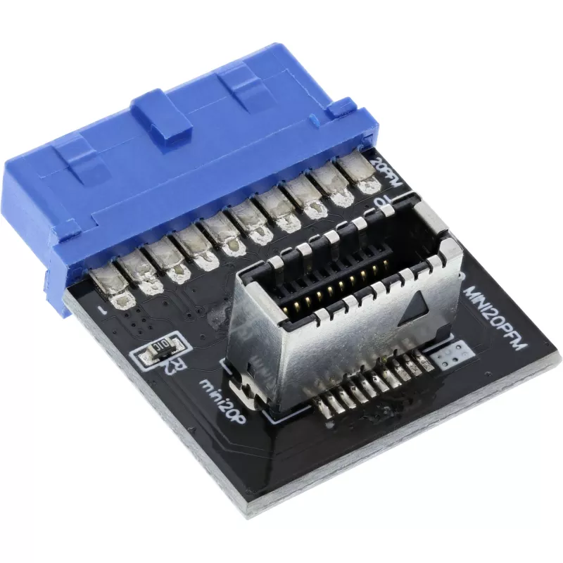 InLine USB 3.0 to USB 3.1 esipaneeli Key-A adapter, sisemine