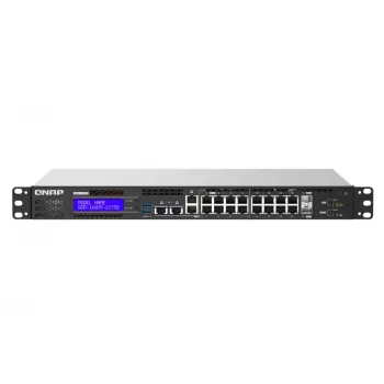 QNAP QGD-1602P Hallatav L2 Gigabit Ethernet (10/100/1000) Power over Ethernet (PoE) 1U Must, Hall