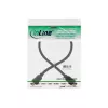 InLine High Speed HDMI kaabel with Ethernet, M/M, must, kullatud kontaktid, 1m