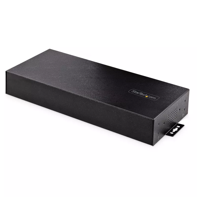 StarTech.com 16-pordiline tööstuslik USB 3.0 jaotur 5 Gbps, metallist, DIN-/pinna-/raami külge kinnitatav, ESD-kaitse, klemmiploki toide, kuni 120 W jagatud USB-laadimine, kahe hostiga jaotur/lüliti