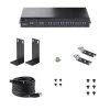 StarTech.com 16-pordiline tööstuslik USB 3.0 jaotur 5 Gbps, metallist, DIN-/pinna-/raami külge kinnitatav, ESD-kaitse, klemmiploki toide, kuni 120 W jagatud USB-laadimine, kahe hostiga jaotur/lüliti