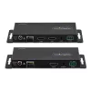 StarTech.com 4K HDMI üle fiiberoptika pikenduskomplekt, 4K 60Hz kuni 3300 jalga/1 km (ühemoodiline) või 1000 jalga/300 m (mitmemoodiline) LC fiiberoptika, HDR, HDCP, 3,5 mm heli/RS232/IR pikendus, saatja ja vastuvõtja komplekt