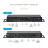 StarTech.com 4K HDMI üle fiiberoptika pikenduskomplekt, 4K 60Hz kuni 3300 jalga/1 km (ühemoodiline) või 1000 jalga/300 m (mitmemoodiline) LC fiiberoptika, HDR, HDCP, 3,5 mm heli/RS232/IR pikendus, saatja ja vastuvõtja komplekt