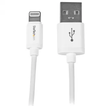 StarTech.com 1 m USB–Lightning-kaabel – iPhone/iPad/iPod-laadimiskaabel – kiirlaadimisega Lightning–USB-kaabel – Apple MFi sertifitseeritud – valge