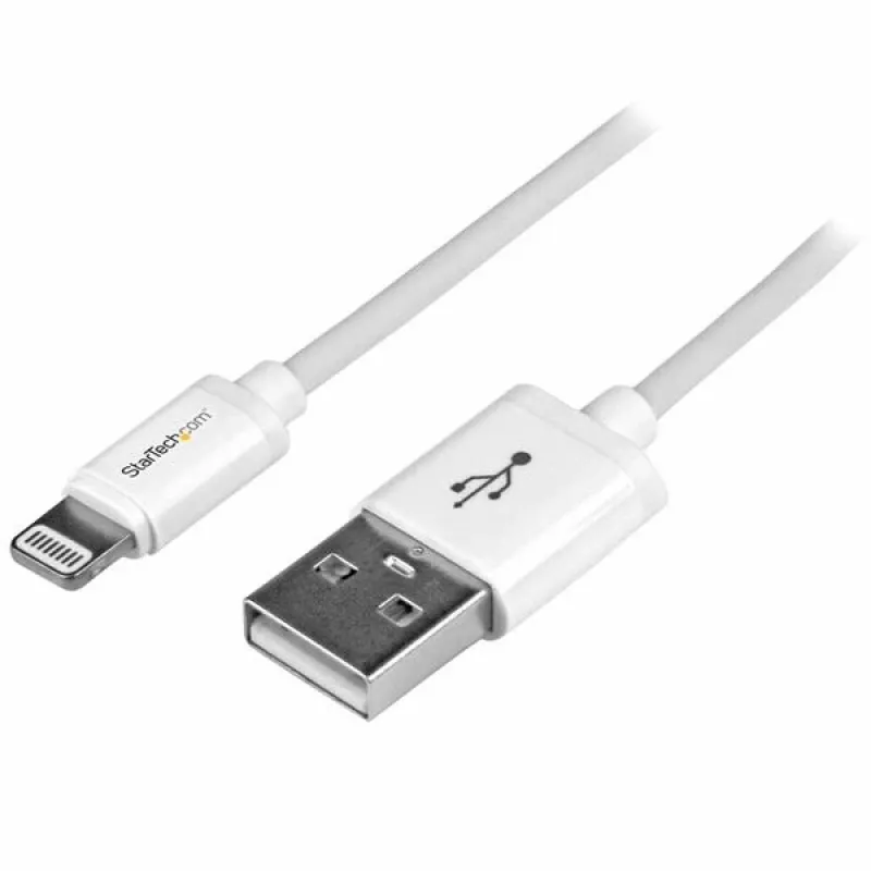 StarTech.com 1 m USB–Lightning-kaabel – iPhone/iPad/iPod-laadimiskaabel – kiirlaadimisega Lightning–USB-kaabel – Apple MFi sertifitseeritud – valge