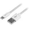 StarTech.com 2 m (6 jalga) USB-Lightning kaabel – pikk iPhone/iPad/iPod laadimiskaabel – Lightning-USB-kaabel – Apple MFi sertifitseeritud – valge